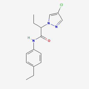 2-(4-chloro-1H-pyrazol-1-yl)-N-(4-ethylphenyl)butanamide