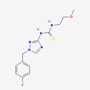 1-[1-(4-fluorobenzyl)-1H-1,2,4-triazol-3-yl]-3-(2-methoxyethyl)thiourea