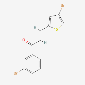 molecular formula C13H8Br2OS B10944718 (2E)-1-(3-bromophenyl)-3-(4-bromothiophen-2-yl)prop-2-en-1-one 