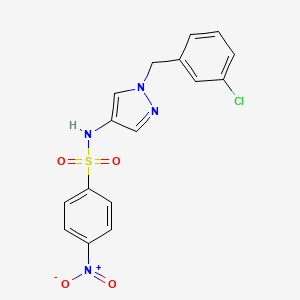 N-[1-(3-chlorobenzyl)-1H-pyrazol-4-yl]-4-nitrobenzenesulfonamide