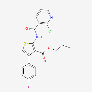 Propyl 2-{[(2-chloropyridin-3-yl)carbonyl]amino}-4-(4-fluorophenyl)thiophene-3-carboxylate