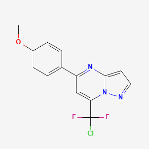 7-[Chloro(difluoro)methyl]-5-(4-methoxyphenyl)pyrazolo[1,5-a]pyrimidine