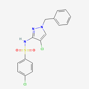 N-(1-benzyl-4-chloro-1H-pyrazol-3-yl)-4-chlorobenzenesulfonamide