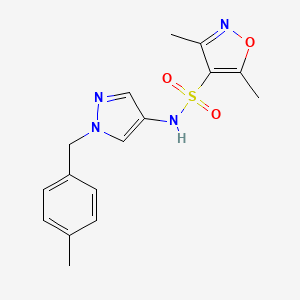 3,5-dimethyl-N-[1-(4-methylbenzyl)-1H-pyrazol-4-yl]-1,2-oxazole-4-sulfonamide