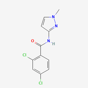 molecular formula C11H9Cl2N3O B10944825 2,4-dichloro-N-(1-methyl-1H-pyrazol-3-yl)benzamide CAS No. 956264-15-6