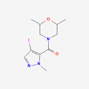 (2,6-dimethylmorpholin-4-yl)(4-iodo-1-methyl-1H-pyrazol-5-yl)methanone