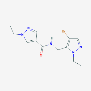 N-[(4-bromo-1-ethyl-1H-pyrazol-5-yl)methyl]-1-ethyl-1H-pyrazole-4-carboxamide