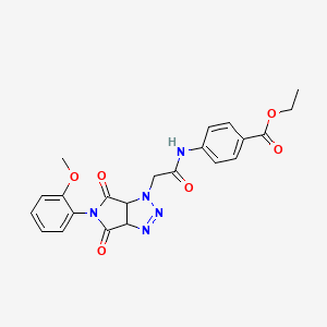 ethyl 4-({[5-(2-methoxyphenyl)-4,6-dioxo-4,5,6,6a-tetrahydropyrrolo[3,4-d][1,2,3]triazol-1(3aH)-yl]acetyl}amino)benzoate