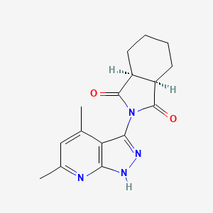 (3aR,7aS)-2-(4,6-dimethyl-1H-pyrazolo[3,4-b]pyridin-3-yl)hexahydro-1H-isoindole-1,3(2H)-dione