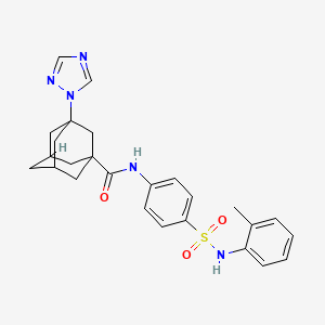 N-[4-(2-Toluidinosulfonyl)phenyl]-3-(1H-1,2,4-triazol-1-YL)-1-adamantanecarboxamide