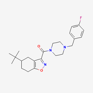 (5-Tert-butyl-4,5,6,7-tetrahydro-1,2-benzoxazol-3-yl)[4-(4-fluorobenzyl)piperazin-1-yl]methanone