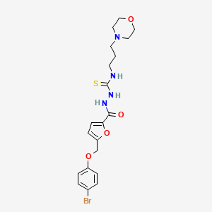 2-({5-[(4-bromophenoxy)methyl]furan-2-yl}carbonyl)-N-[3-(morpholin-4-yl)propyl]hydrazinecarbothioamide