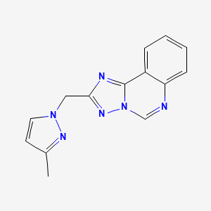 2-[(3-methyl-1H-pyrazol-1-yl)methyl][1,2,4]triazolo[1,5-c]quinazoline