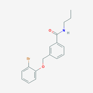 3-[(2-bromophenoxy)methyl]-N-propylbenzamide