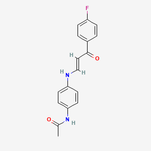 molecular formula C17H15FN2O2 B10945137 N-(4-{[(1E)-3-(4-fluorophenyl)-3-oxoprop-1-en-1-yl]amino}phenyl)acetamide 