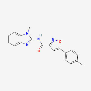 N-(1-methyl-1H-benzimidazol-2-yl)-5-(4-methylphenyl)-1,2-oxazole-3-carboxamide