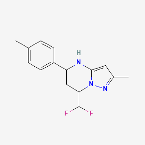 7-(Difluoromethyl)-2-methyl-5-(4-methylphenyl)-4,5,6,7-tetrahydropyrazolo[1,5-a]pyrimidine