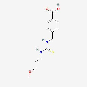 4-({[(3-Methoxypropyl)carbamothioyl]amino}methyl)benzoic acid