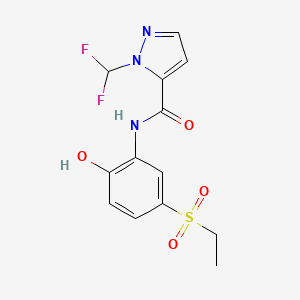 1-(difluoromethyl)-N-[5-(ethylsulfonyl)-2-hydroxyphenyl]-1H-pyrazole-5-carboxamide