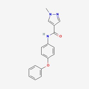 1-methyl-N-(4-phenoxyphenyl)-1H-pyrazole-4-carboxamide