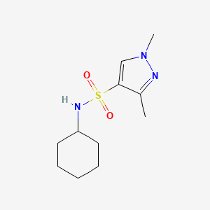 N-cyclohexyl-1,3-dimethyl-1H-pyrazole-4-sulfonamide