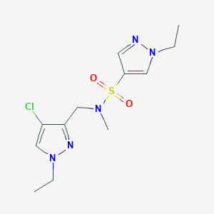 N-[(4-chloro-1-ethyl-1H-pyrazol-3-yl)methyl]-1-ethyl-N-methyl-1H-pyrazole-4-sulfonamide