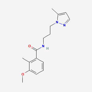 3-methoxy-2-methyl-N-[3-(5-methyl-1H-pyrazol-1-yl)propyl]benzamide