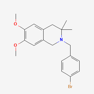 2-(4-Bromobenzyl)-6,7-dimethoxy-3,3-dimethyl-1,2,3,4-tetrahydroisoquinoline