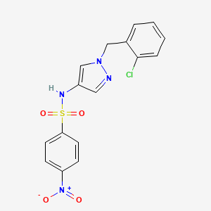 N-[1-(2-chlorobenzyl)-1H-pyrazol-4-yl]-4-nitrobenzenesulfonamide