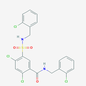 2,4-dichloro-N-(2-chlorobenzyl)-5-[(2-chlorobenzyl)sulfamoyl]benzamide