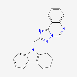 2-(1,2,3,4-tetrahydro-9H-carbazol-9-ylmethyl)[1,2,4]triazolo[1,5-c]quinazoline