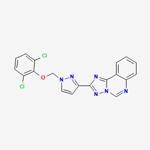 2-{1-[(2,6-dichlorophenoxy)methyl]-1H-pyrazol-3-yl}[1,2,4]triazolo[1,5-c]quinazoline