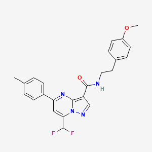 7-(difluoromethyl)-N-[2-(4-methoxyphenyl)ethyl]-5-(4-methylphenyl)pyrazolo[1,5-a]pyrimidine-3-carboxamide