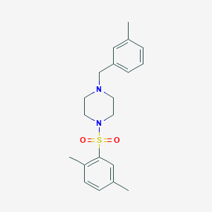 molecular formula C20H26N2O2S B10945826 1-[(2,5-Dimethylphenyl)sulfonyl]-4-(3-methylbenzyl)piperazine 