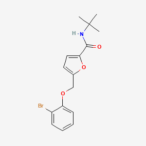 5-[(2-bromophenoxy)methyl]-N-tert-butylfuran-2-carboxamide