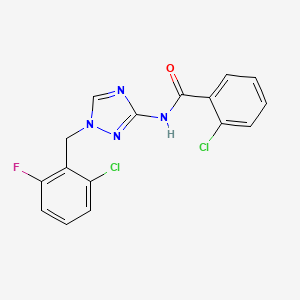 2-chloro-N-[1-(2-chloro-6-fluorobenzyl)-1H-1,2,4-triazol-3-yl]benzamide