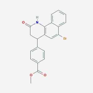 Methyl 4-(6-bromo-2-oxo-1,2,3,4-tetrahydrobenzo[h]quinolin-4-yl)benzoate