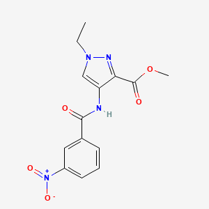 methyl 1-ethyl-4-{[(3-nitrophenyl)carbonyl]amino}-1H-pyrazole-3-carboxylate