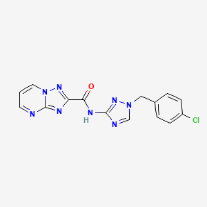 N-[1-(4-chlorobenzyl)-1H-1,2,4-triazol-3-yl][1,2,4]triazolo[1,5-a]pyrimidine-2-carboxamide