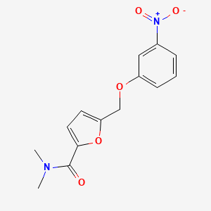 N,N-dimethyl-5-[(3-nitrophenoxy)methyl]furan-2-carboxamide