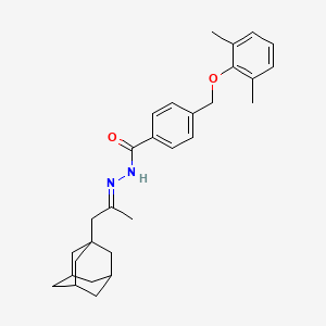 molecular formula C29H36N2O2 B10946219 N-[(E)-2-(1-Adamantyl)-1-methylethylidene]-4-[(2,6-dimethylphenoxy)methyl]benzohydrazide 