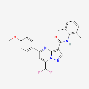 7-(difluoromethyl)-N-(2,6-dimethylphenyl)-5-(4-methoxyphenyl)pyrazolo[1,5-a]pyrimidine-3-carboxamide