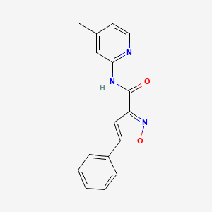 N-(4-methylpyridin-2-yl)-5-phenyl-1,2-oxazole-3-carboxamide