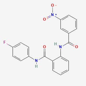 N-(4-fluorophenyl)-2-[(3-nitrobenzoyl)amino]benzamide