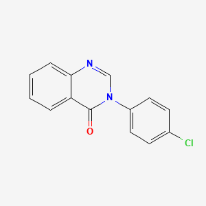 molecular formula C14H9ClN2O B10946366 3-(4-chlorophenyl)quinazolin-4(3H)-one CAS No. 24122-31-4