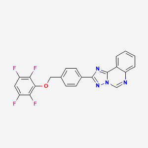 2-{4-[(2,3,5,6-Tetrafluorophenoxy)methyl]phenyl}[1,2,4]triazolo[1,5-c]quinazoline