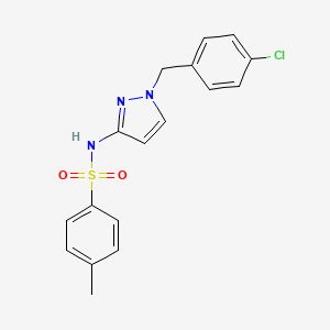 N-[1-(4-chlorobenzyl)-1H-pyrazol-3-yl]-4-methylbenzenesulfonamide