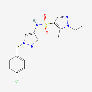 N-[1-(4-chlorobenzyl)-1H-pyrazol-4-yl]-1-ethyl-5-methyl-1H-pyrazole-4-sulfonamide