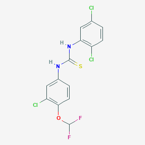 1-[3-Chloro-4-(difluoromethoxy)phenyl]-3-(2,5-dichlorophenyl)thiourea