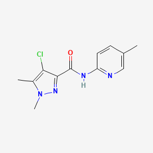 4-chloro-1,5-dimethyl-N-(5-methylpyridin-2-yl)-1H-pyrazole-3-carboxamide